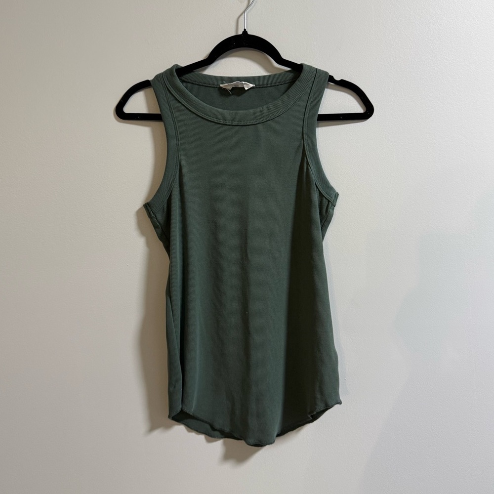 Women's Sleeveless Green Top